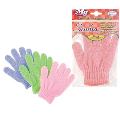 Simba Juego de guantes de baño exfoliantes 2