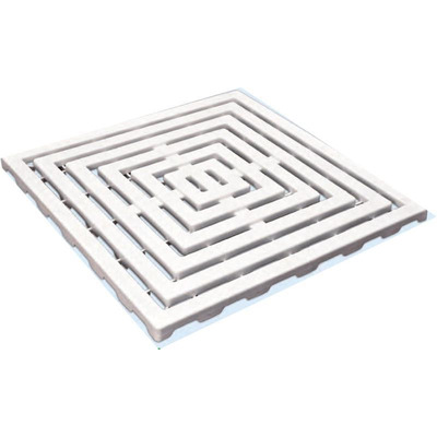 Bri Tapete rigido branco 60x60