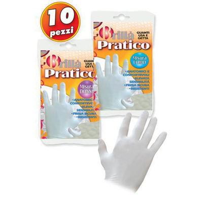 Bri Par Luvas Latex ambidextras- Homem