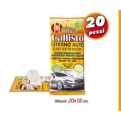 Exterior Car Wipe 20x18cm Callisto