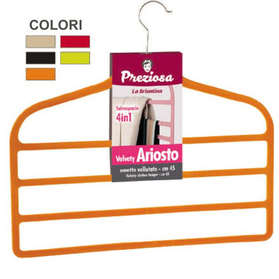 Ariosto 4-position velvet hanger 45 cm