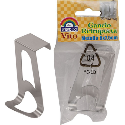 Gancho para A Porta Metálico 5x7,5cm Vit