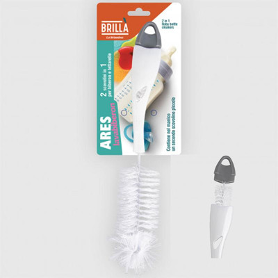 Escovilhão Duplo Lavagem de Biberões Ou Tetinas Ares 30cm