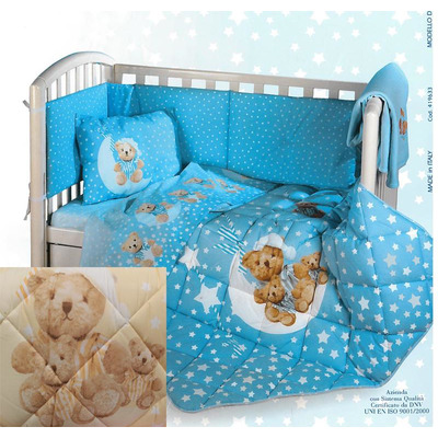 Edredão   Protecção Cama Grades Baby Orsetti Amarelo