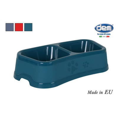 Medium double feeder pet 33x18x7,5 cm