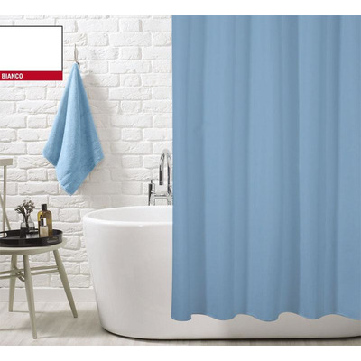 Pvc Toilet Curtain 180x200 White