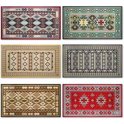 Tapete Sprint Kilim Ref 03 - Base Latex Anti Derrapante - 45x78 Cm
