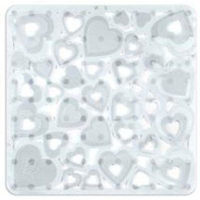 Cuori Bathtub Rug 36x72 cm - Transparent