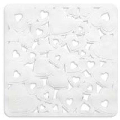 Cuori Bathtub Rug 36x72 cm - White