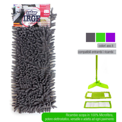 Recharge Mop in Microfiber 43x15 Cm