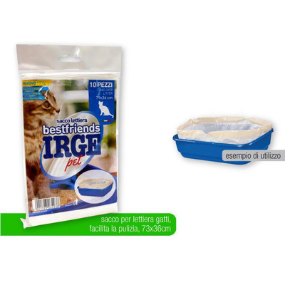 10 Sacos Liteira Gatos 79x36cm