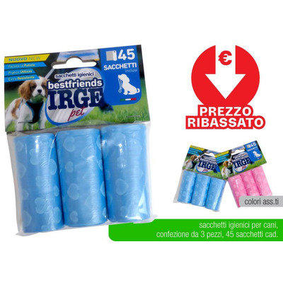 Sacos Higiene Animais - 3 Rolos de 15 Un