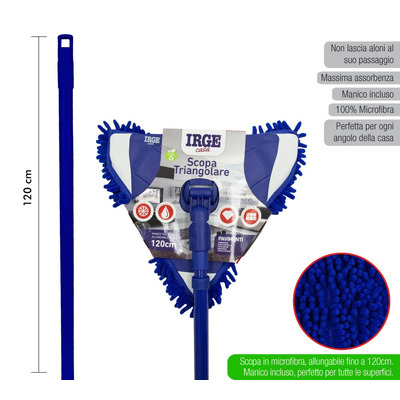 Juego de mopa triangular con cable de 1,20 m