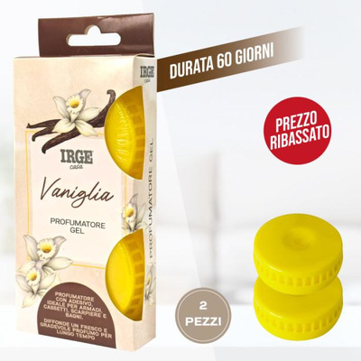 Perfumador Ambiente de Gel Baunilha - Conjunto 2 Unidades
