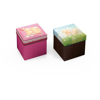 Pouf Ursinhos 3dst 32x32x3 Cm