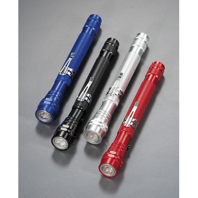 Telescopic flashlight 3led4color 17-56 cm