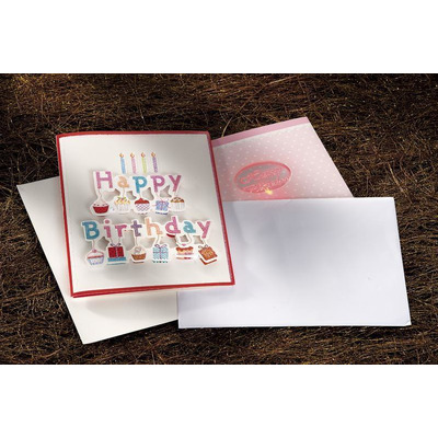 Postcard Birthday 8des Sort 14,5x20 cm