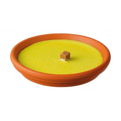 Vela Citronela Vaso Terracota Redonda 17 X Altura 3 Cm
