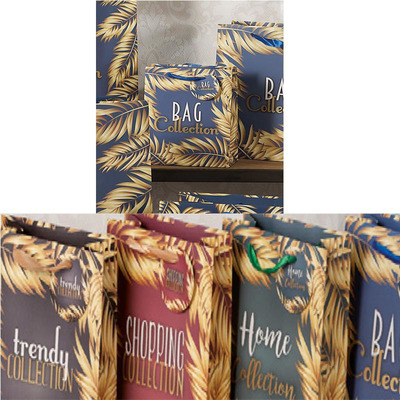 Saco Papel 4 Desenhos 18x10x23cms