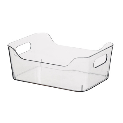 Cesta Multiusos Acrilico Transparente 19,5x14xa8cm