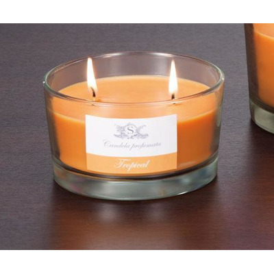 Vela Perfumada C/ vaso Vidro Kuan 6 Fragancias Diâmetro 10,5 X Altura 6 Cm