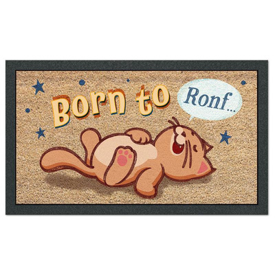 Alfombra Formato Impresión 40x68 cm Born To Ronf - R22127