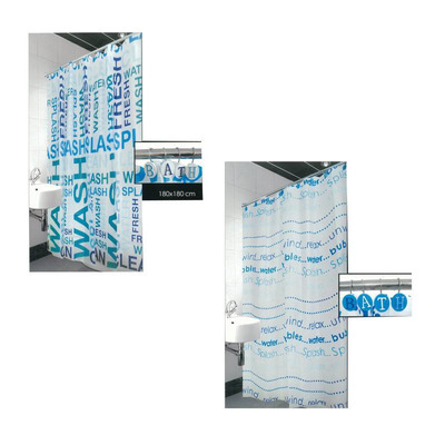 Toilet Curtain With Rings To Coordinate - R 23863