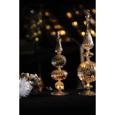 Árvore Natal Vidro Cinza Luz - R31035