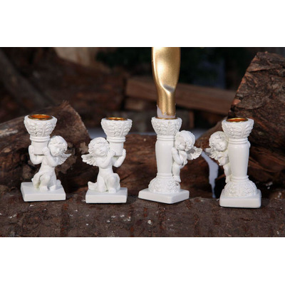 Base Candle Angel White St - R34272