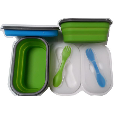 Caixa Silicone Comida Dobrável