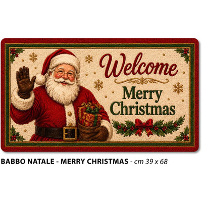 Tapete Magic 39x68 Cm Babbo Natale - Merry Christmas - R22720