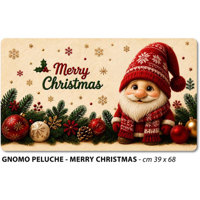 Tapete Magic 39x68 Cm Gnomi Peluche - Merry Christma - R22725