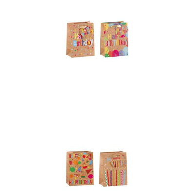 Saco Papel 4 Desenhos 12x7x15 Cm - Ref 121453