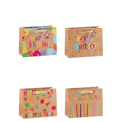 Saco Papel 4 Desenhos 23x10x18 Cm - Ref 121459