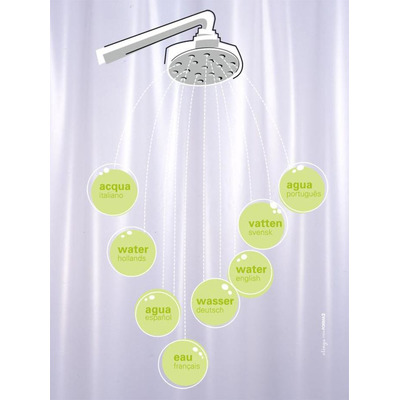 Curtain Wc Pvc Shower Tr. 180x180