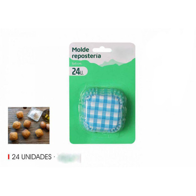 Set of 24 Paper Forms for Pastry 5 X 5 Cm