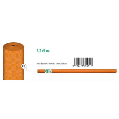 Rollo Mantel Basic Paper Orange 1,20x5 m