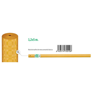 Mantel Rollo Papel Básico Amarillo 1,20x5 M