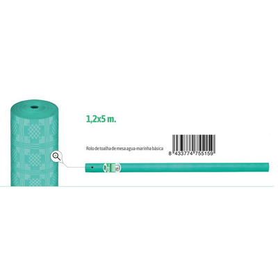 Roll Tablecloth Basic Turquoise Paper 1,20x5 M