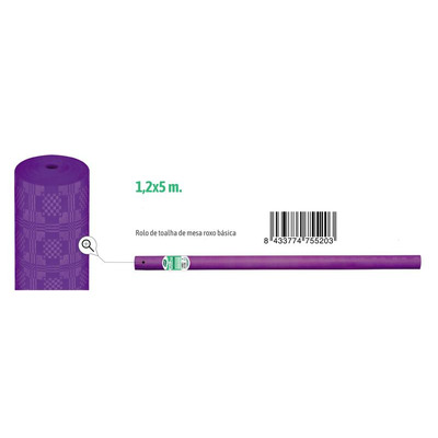 Rollo Mantel Basic Paper Purple 1,20x5 m
