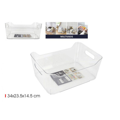 Multi-purpose Basket Acrylic Transparent 34x23.5xa14.5cm
