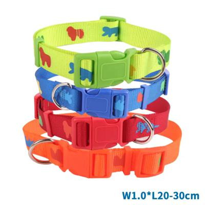 Coleira para Cão Lisa Nylon Motivos L1cm Xcl20-30cm