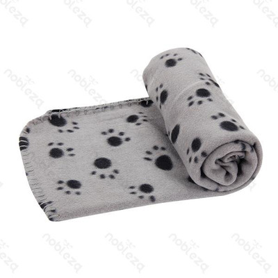 Manta Animal 100x120cm Estampado Cinza