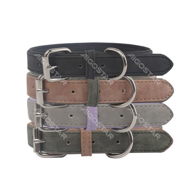 Collar de perro colorido Pu dos colores L1,5cmxc35cm